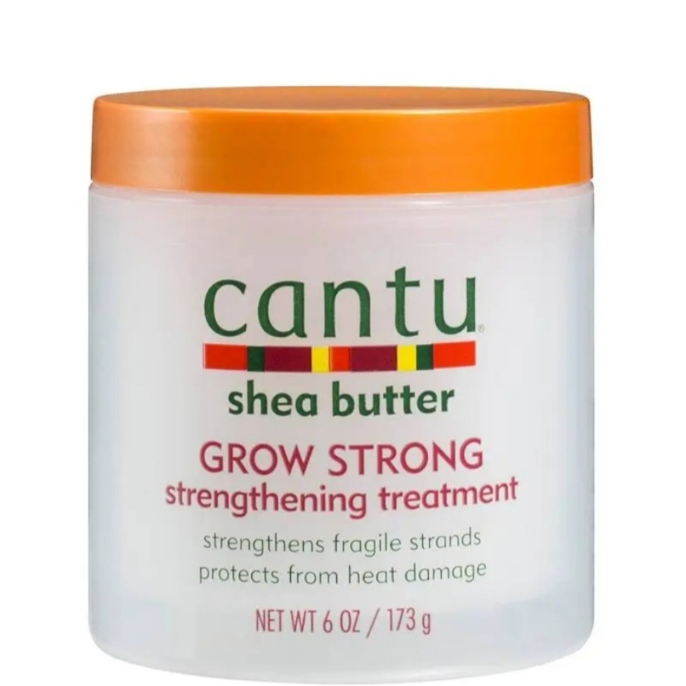 Cantu Shea Butter Grow Strong Strengthening Treatment 6 oz Protects from Heat